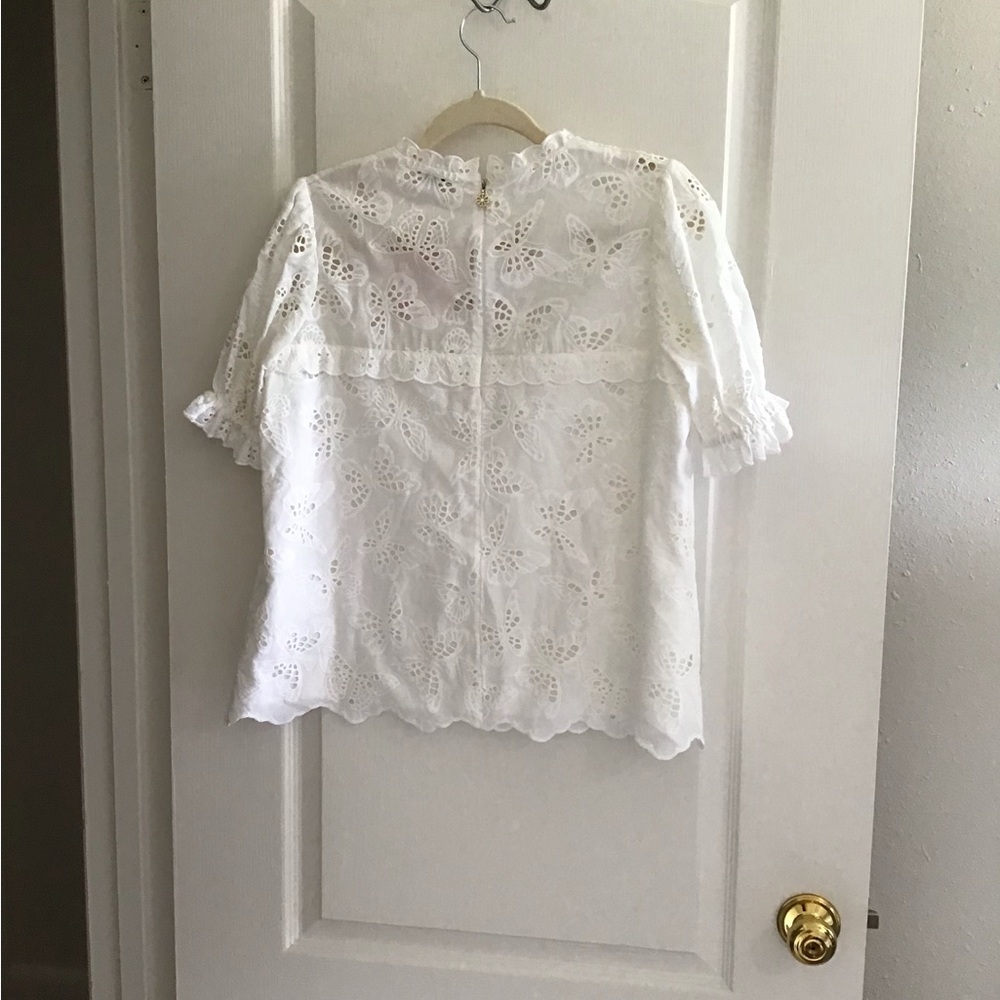 Kate Spade White Lace Women's Top